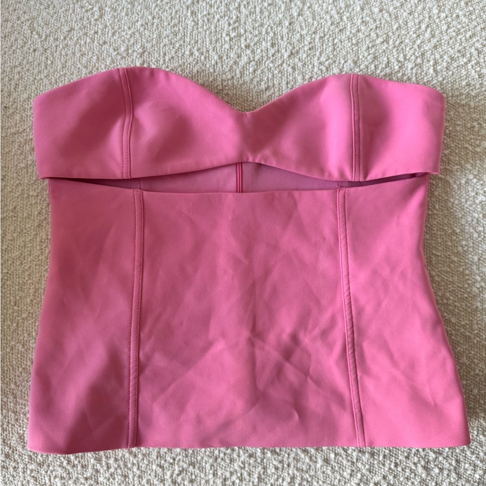 Zara Pink Cut Out Top